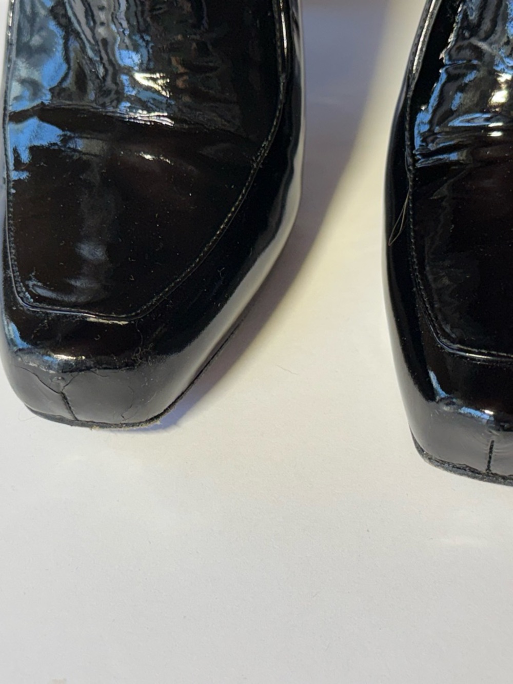 Stuart Weitzman Black Patent Leather Platform Stiletto Pumps – Size 8.5 - Picture 14 of 14